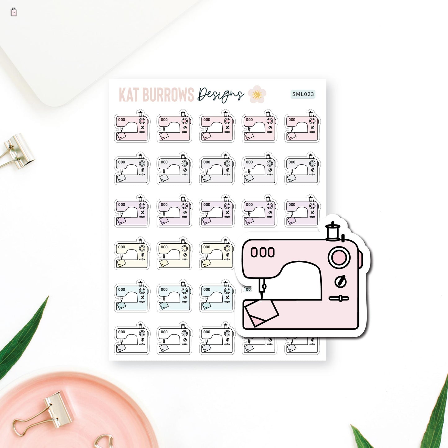 Stickers: Sewing Machine