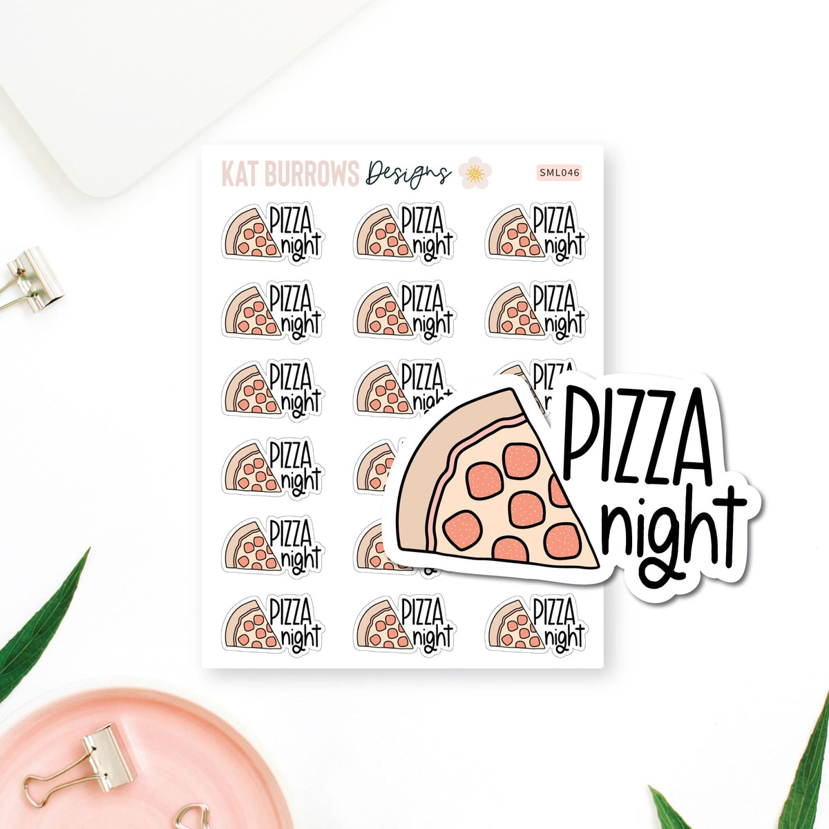 Stickers: Pizza Night