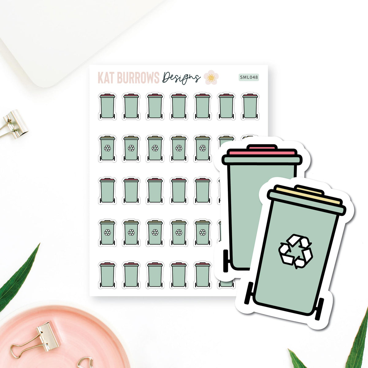 Stickers: Wheelie Bins
