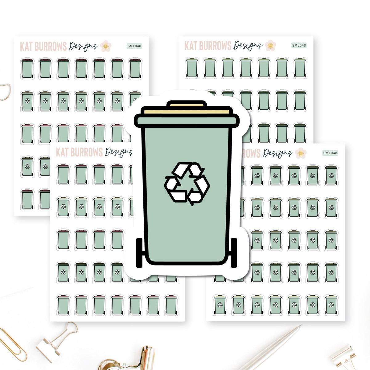 Stickers: Wheelie Bins