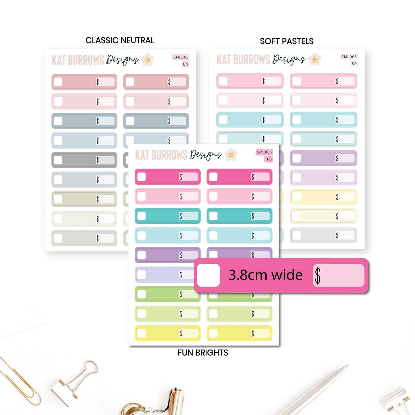 Stickers: Financial Boxes