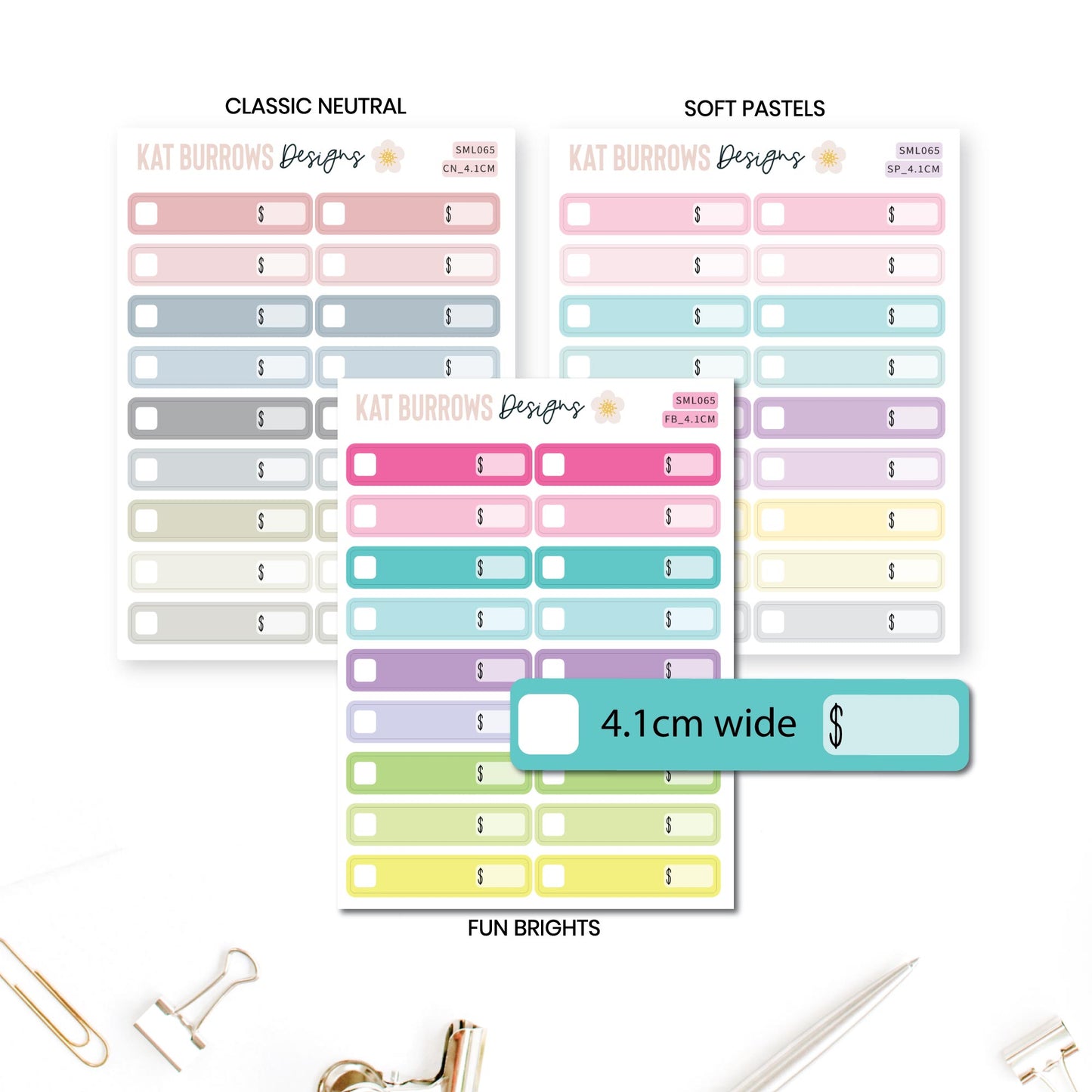 Stickers: Financial Boxes