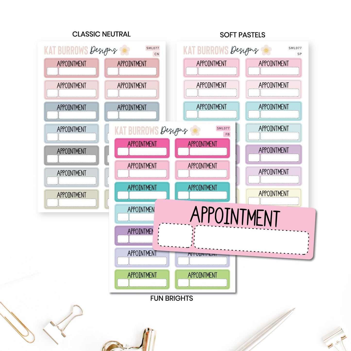 Stickers: Mini Appointment