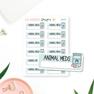 Stickers: Animal Medication