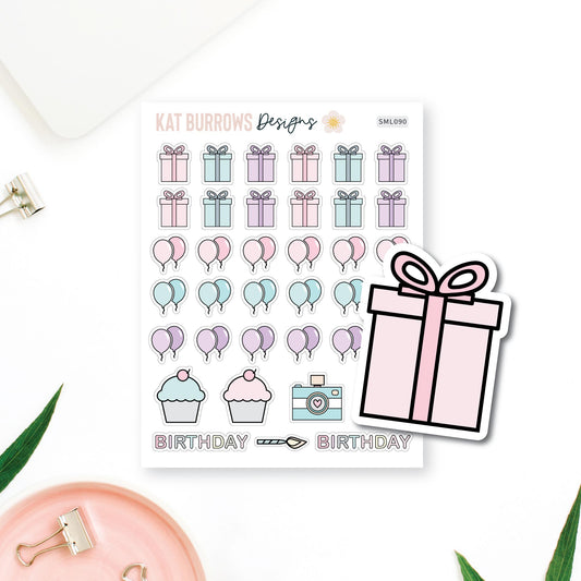 Stickers: Birthday Items