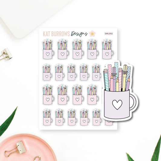 Stickers: Pen Cup
