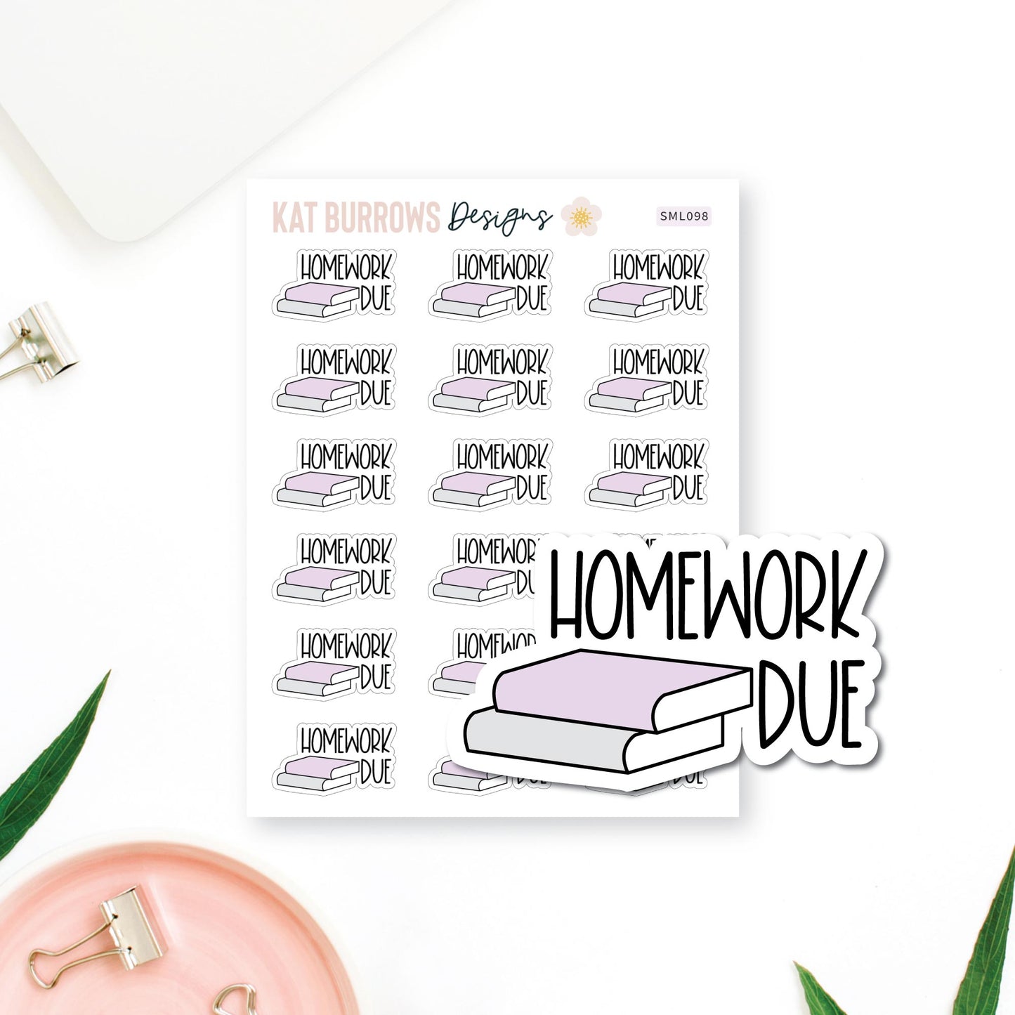 Stickers: Homework Due