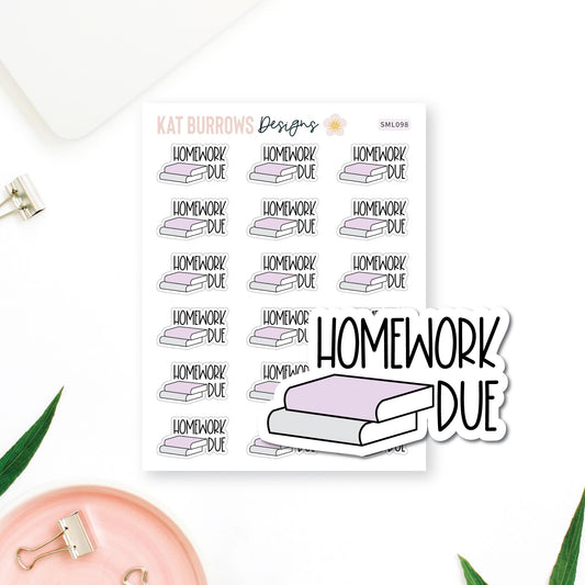 Stickers: Homework Due