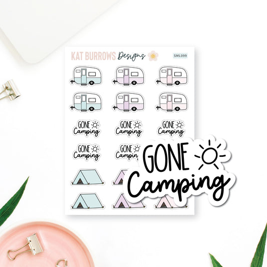 Stickers: Gone Camping