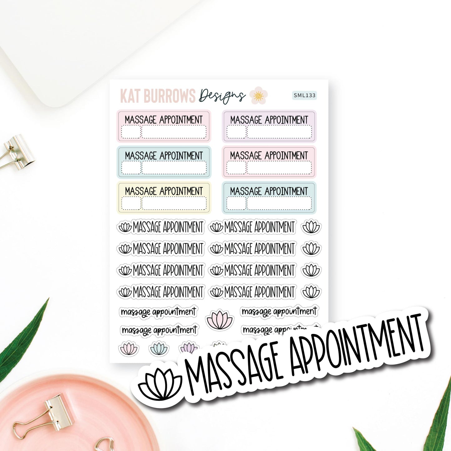 Stickers: Massage Appointment