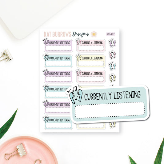 Stickers: Currently Listening