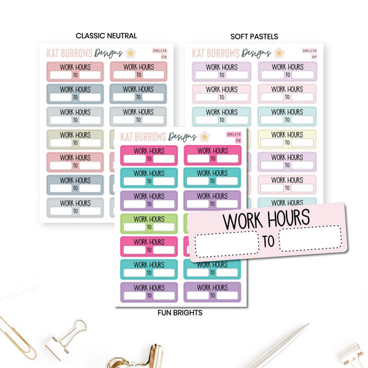Stickers: Work Hours 2