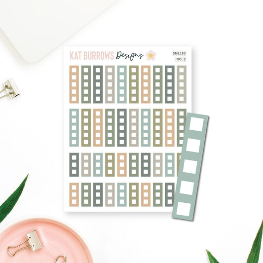 Stickers: Lime Weekly Checklists 2