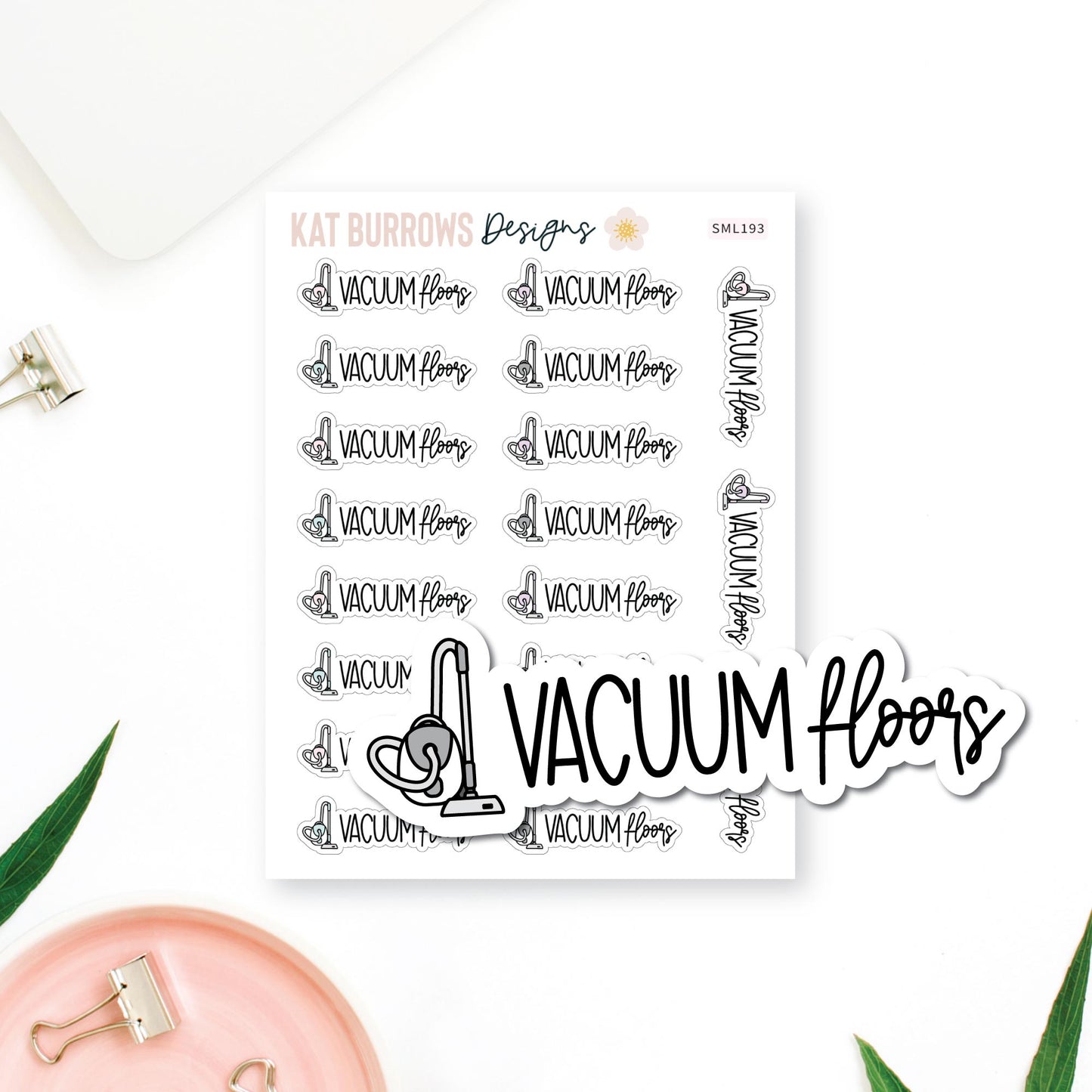 Stickers:  Vacuum Floors