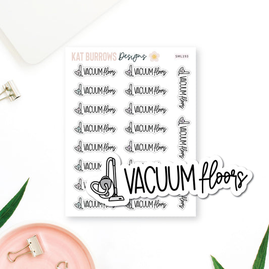 Stickers:  Vacuum Floors