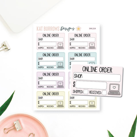 Stickers: Online Order Tracker