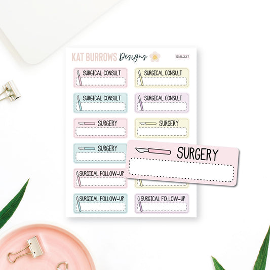 Stickers: Surgical Appointments
