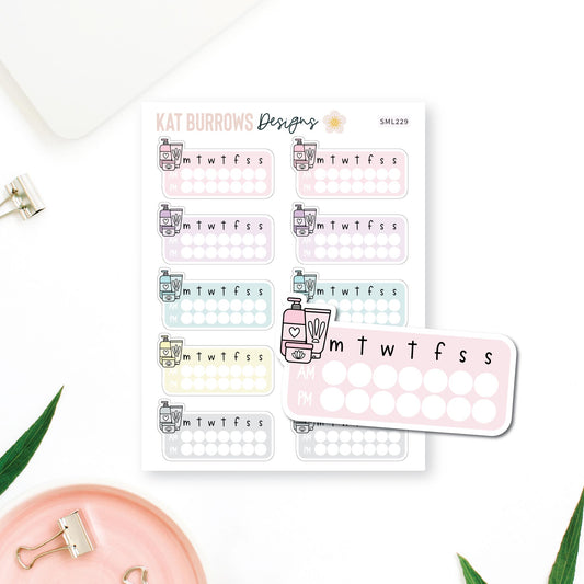 Stickers: Self-Care Routine Tracker