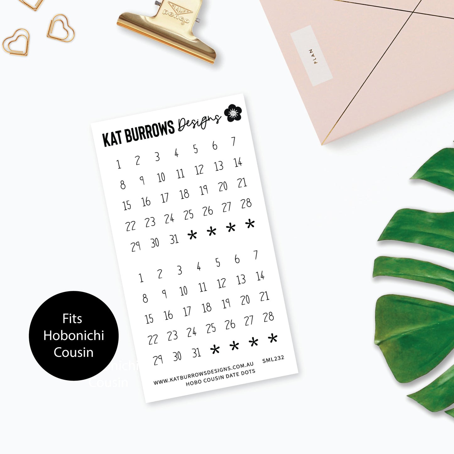 Stickers: Tiny Date Dots