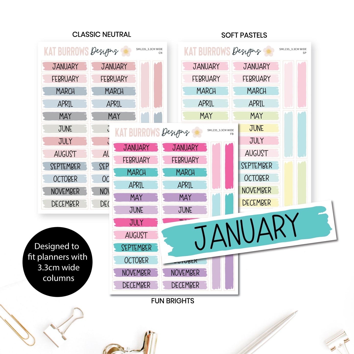 Stickers: Hobonichi Monthly Headers