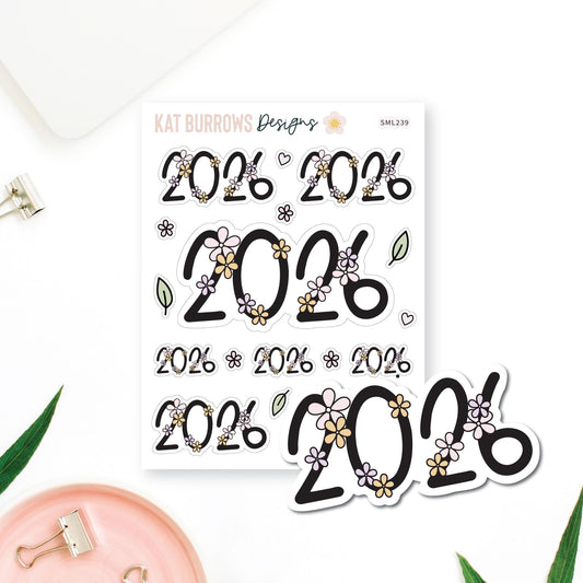 Stickers: 2026 Florals