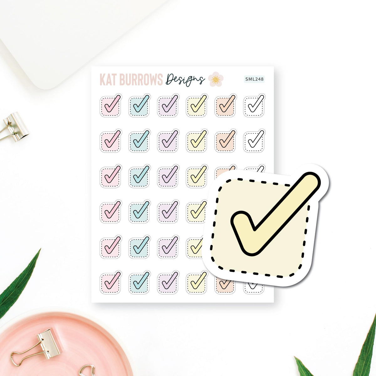 Stickers: Tick planner sticker sheet image 1