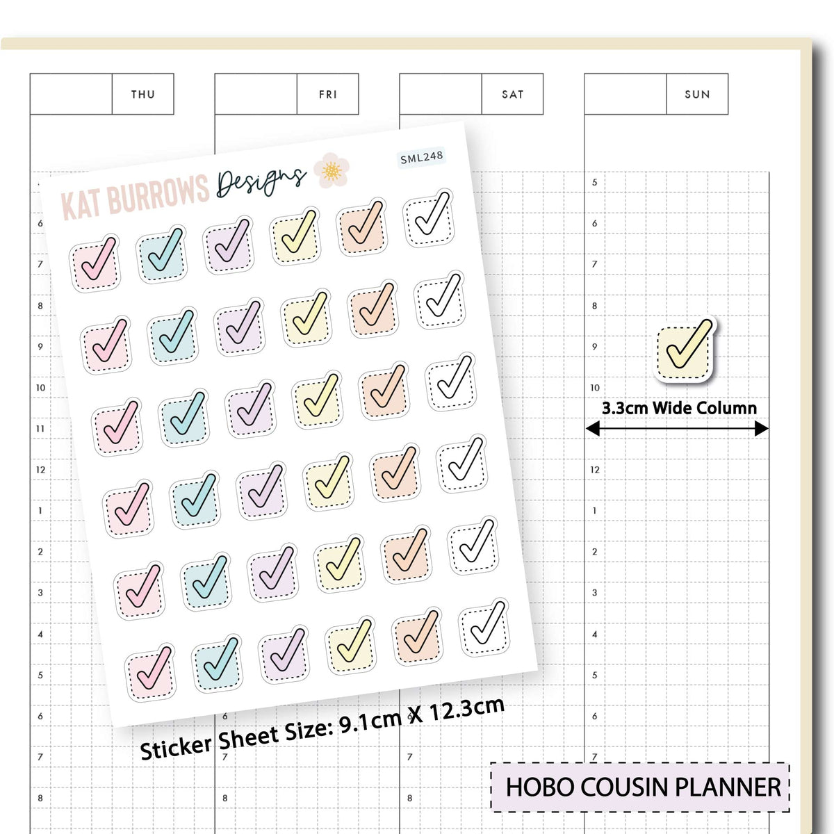 Stickers: Tick planner sticker sheet image 3