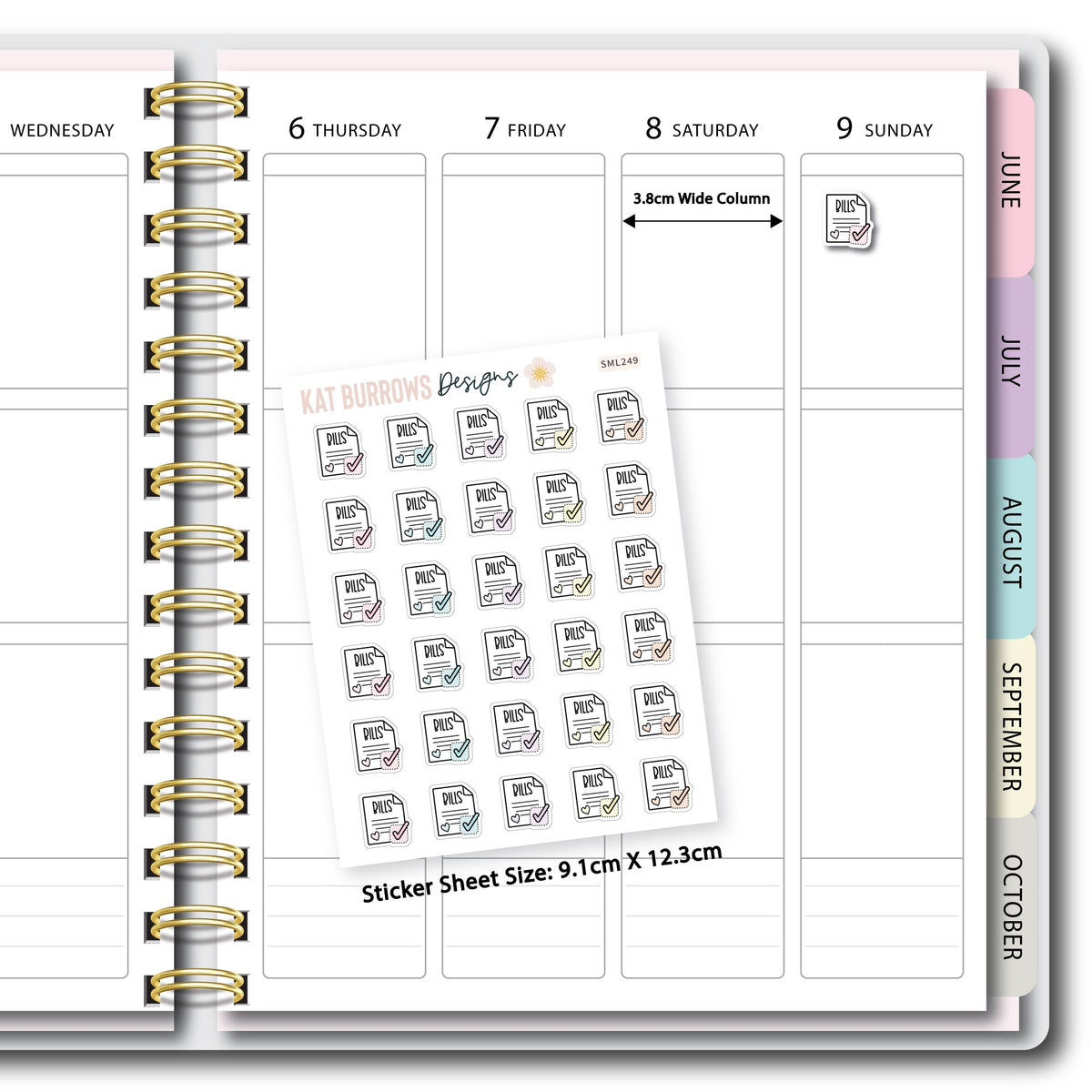 Stickers: Pay Bills planner sticker sheet image 2