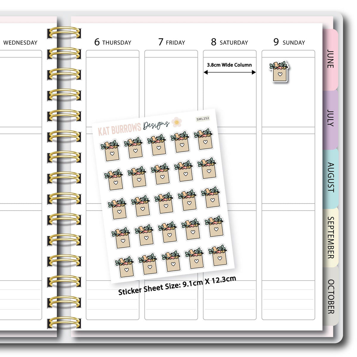 Stickers: Grocery Bag planner sticker sheet image 2