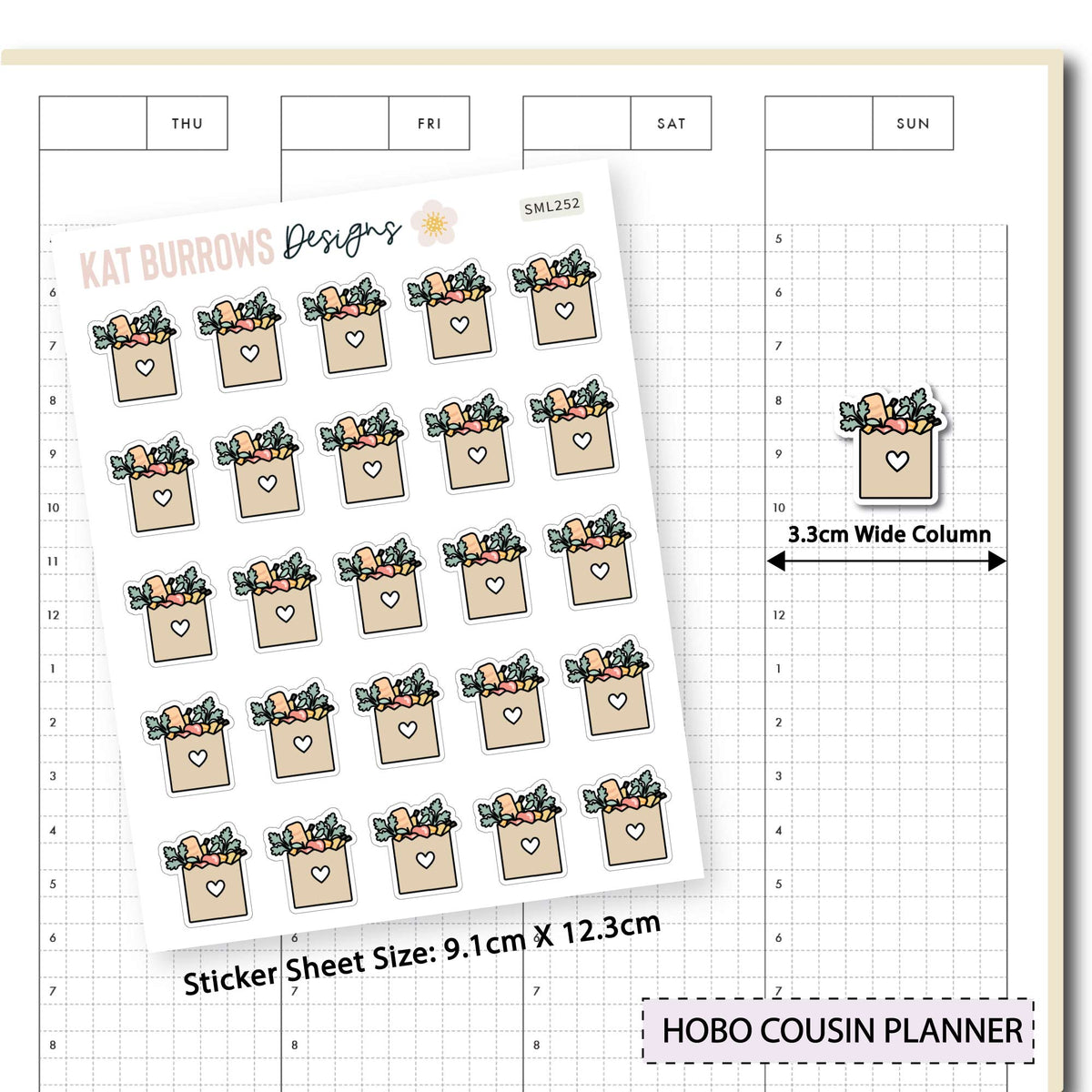 Stickers: Grocery Bag planner sticker sheet image 3