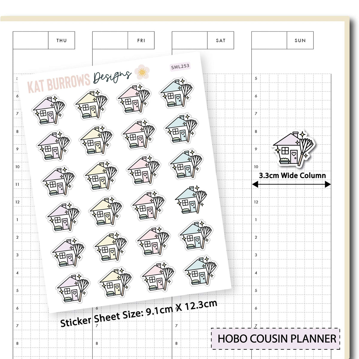 Stickers: Clean House planner sticker sheet image 3