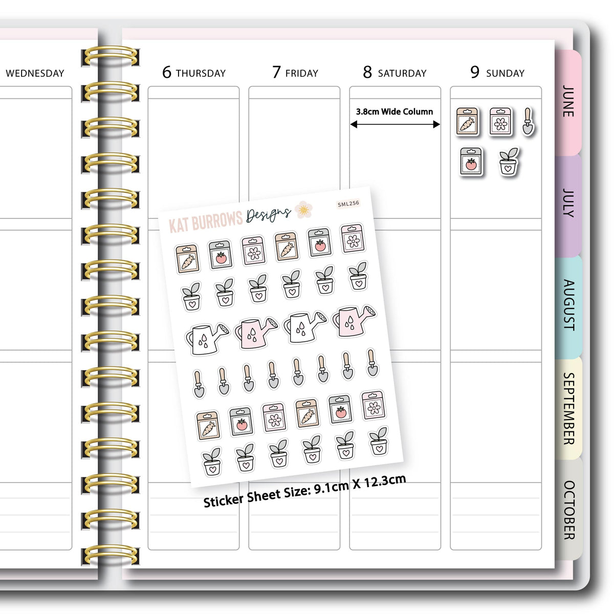 Stickers: Gardening Items planner sticker sheet image 2