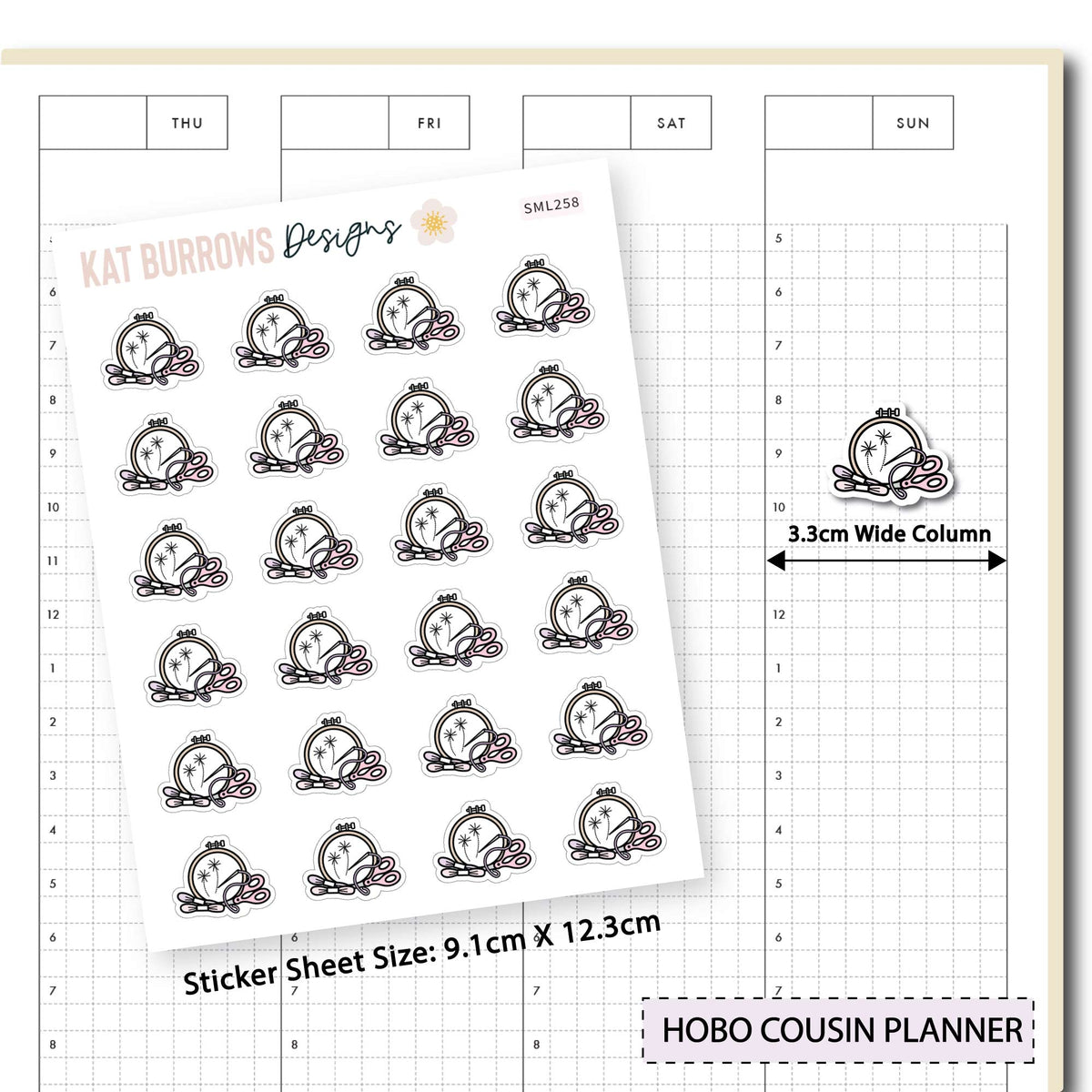 Stickers: Embroidery planner sticker sheet image 3