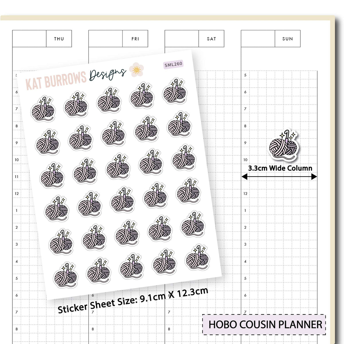 Stickers: Crocheting planner sticker sheet image 3