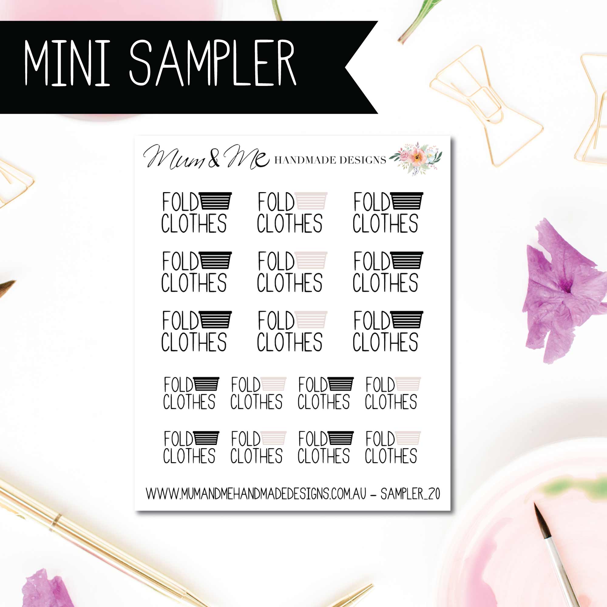 Mini Sampler: Fold Clothes