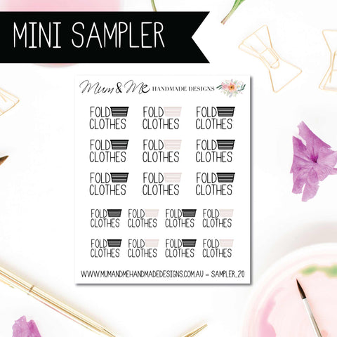 Mini Sampler: Fold Clothes