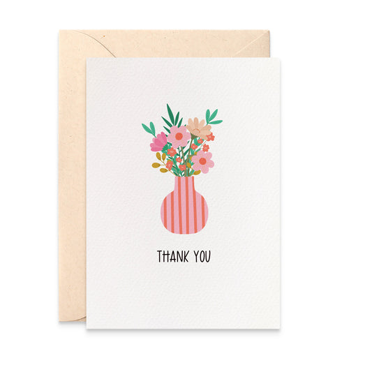 Pink Vase of Flowers