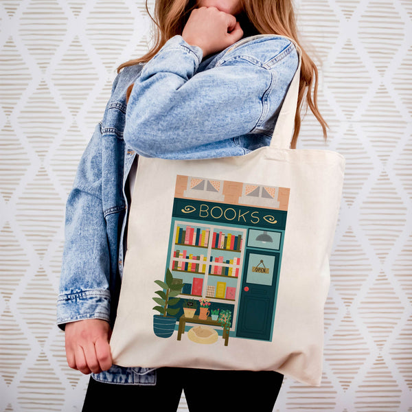 Canvas Tote Bag: Book Store