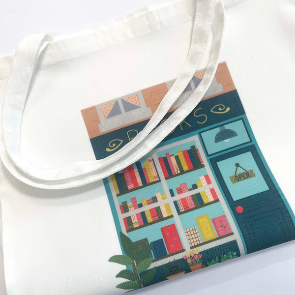 White Tote Bag: Book Store