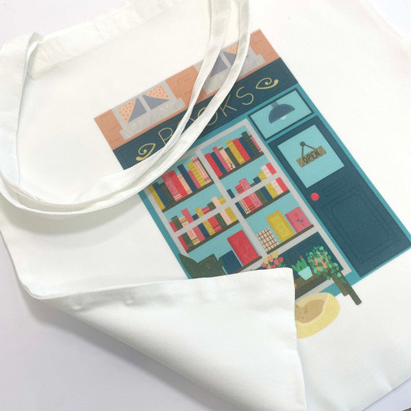 White Tote Bag: Book Store