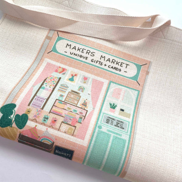 Canvas Tote Bag: Makers Market