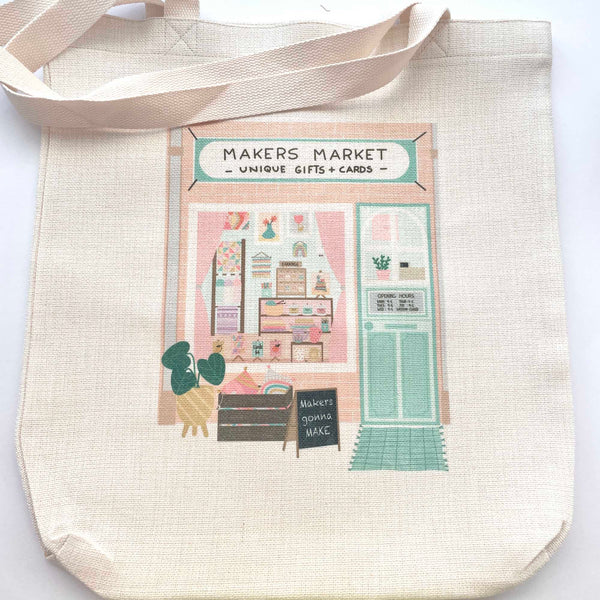 Canvas Tote Bag: Makers Market