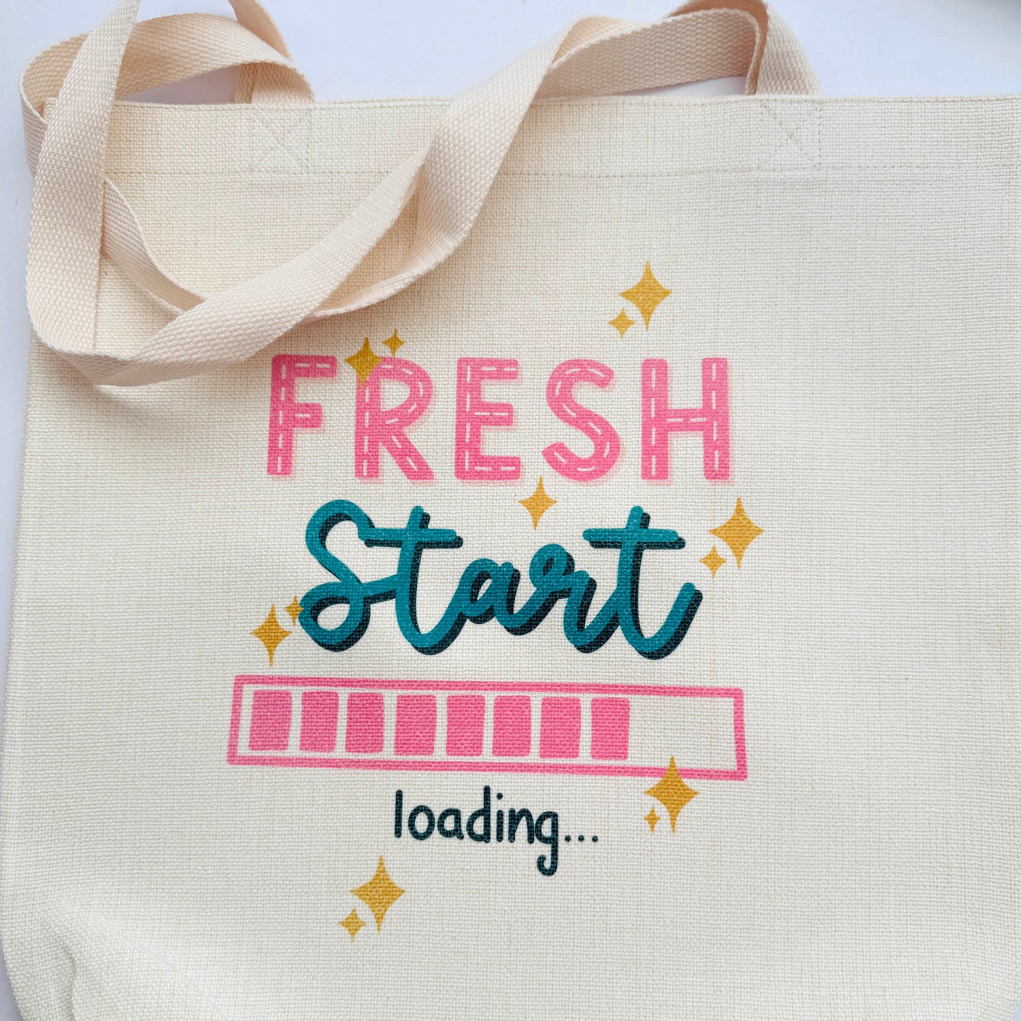 Canvas Tote Bag: Fresh Start