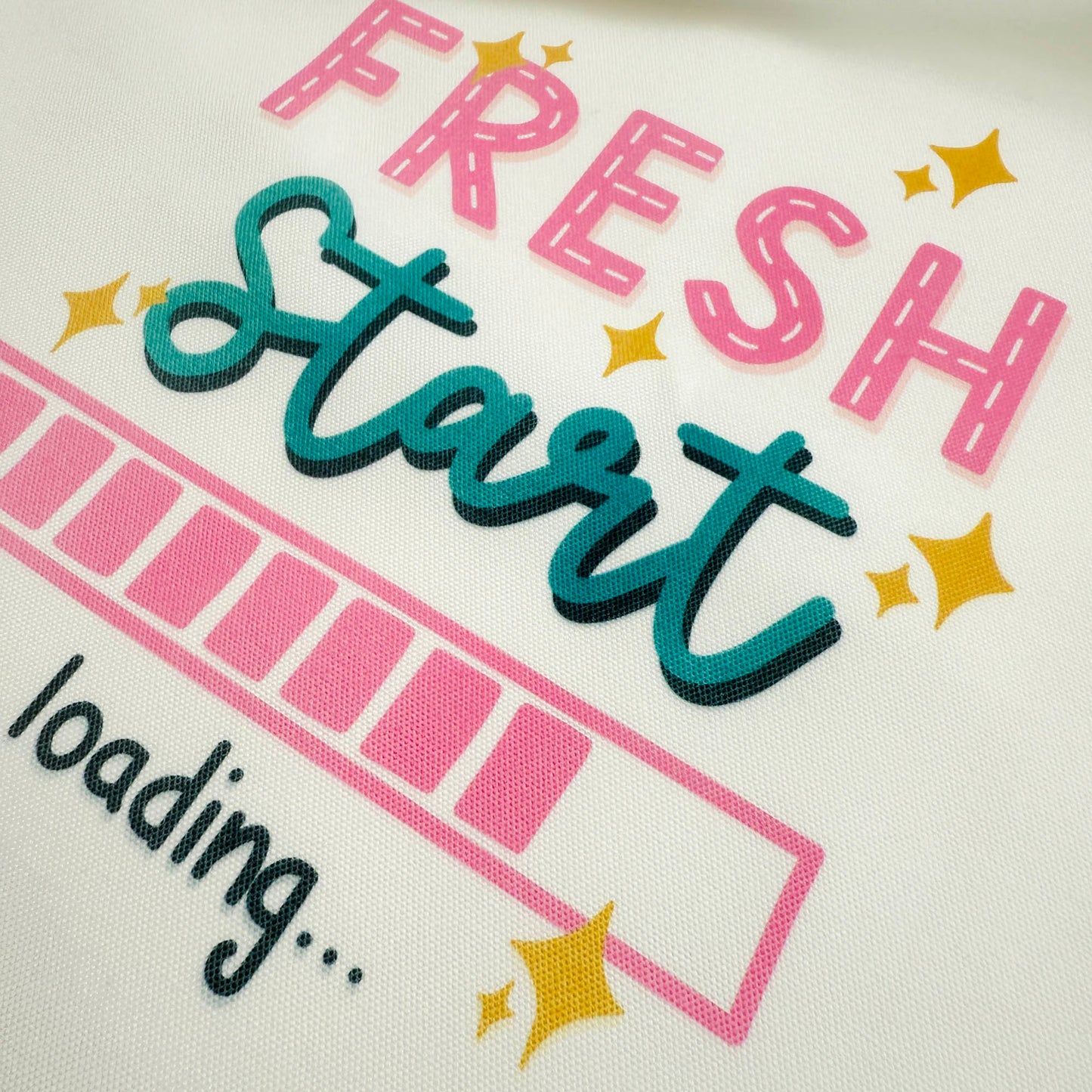 White Tote Bag: Fresh Start