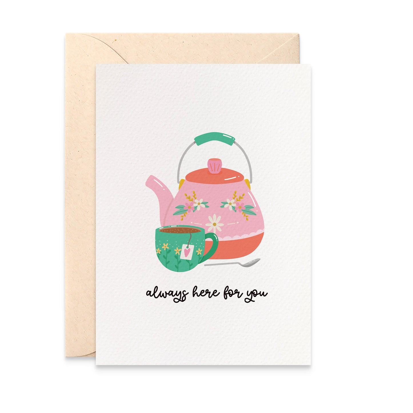 Floral Teapot and Teacup