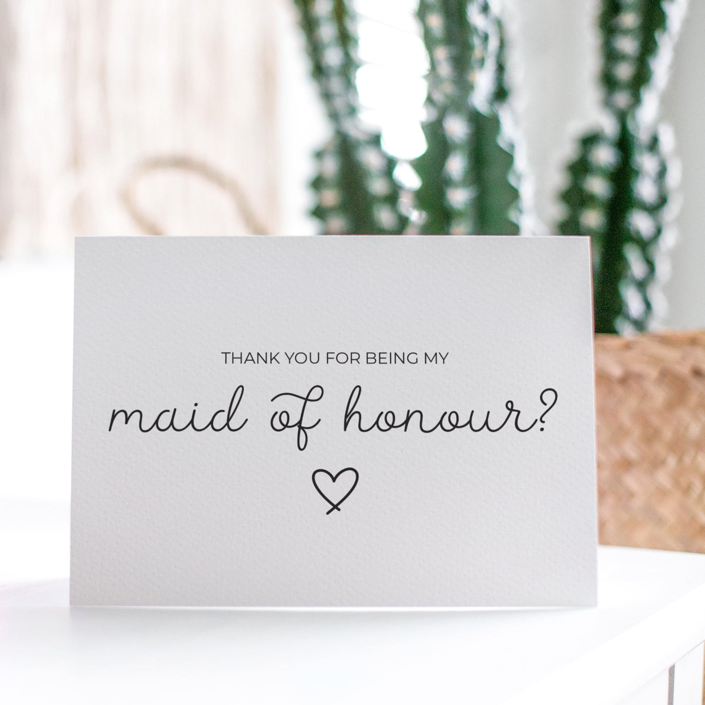 Thank You for being my Bridesmaid