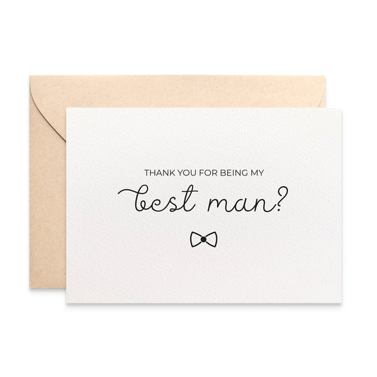 Thank You for being my Best Man