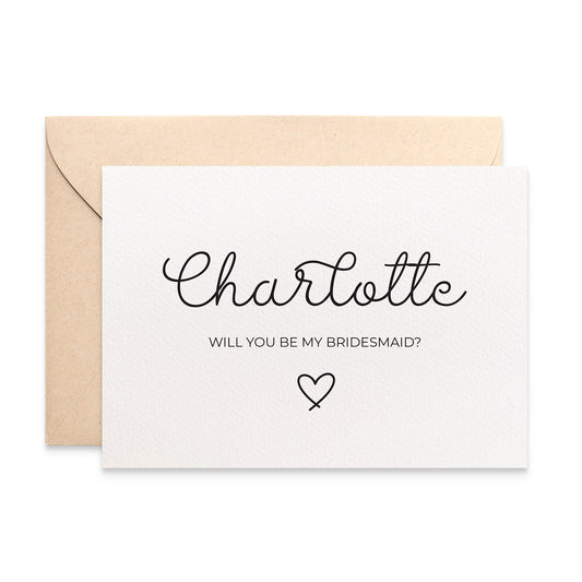 PERSONALISE: Will you be my Bridesmaid