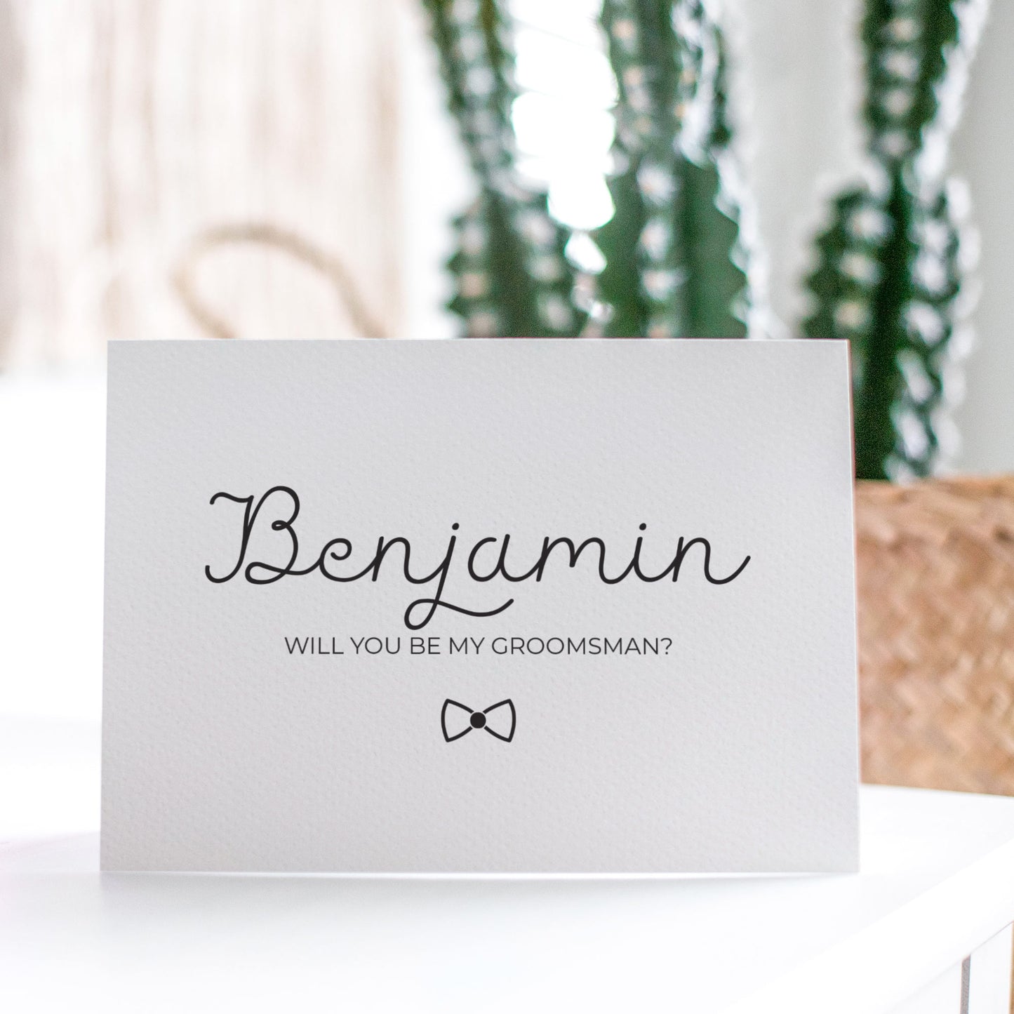 PERSONALISE: Will you be my Best Man