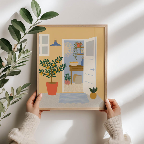 Art Print: Welcome Home Yellow